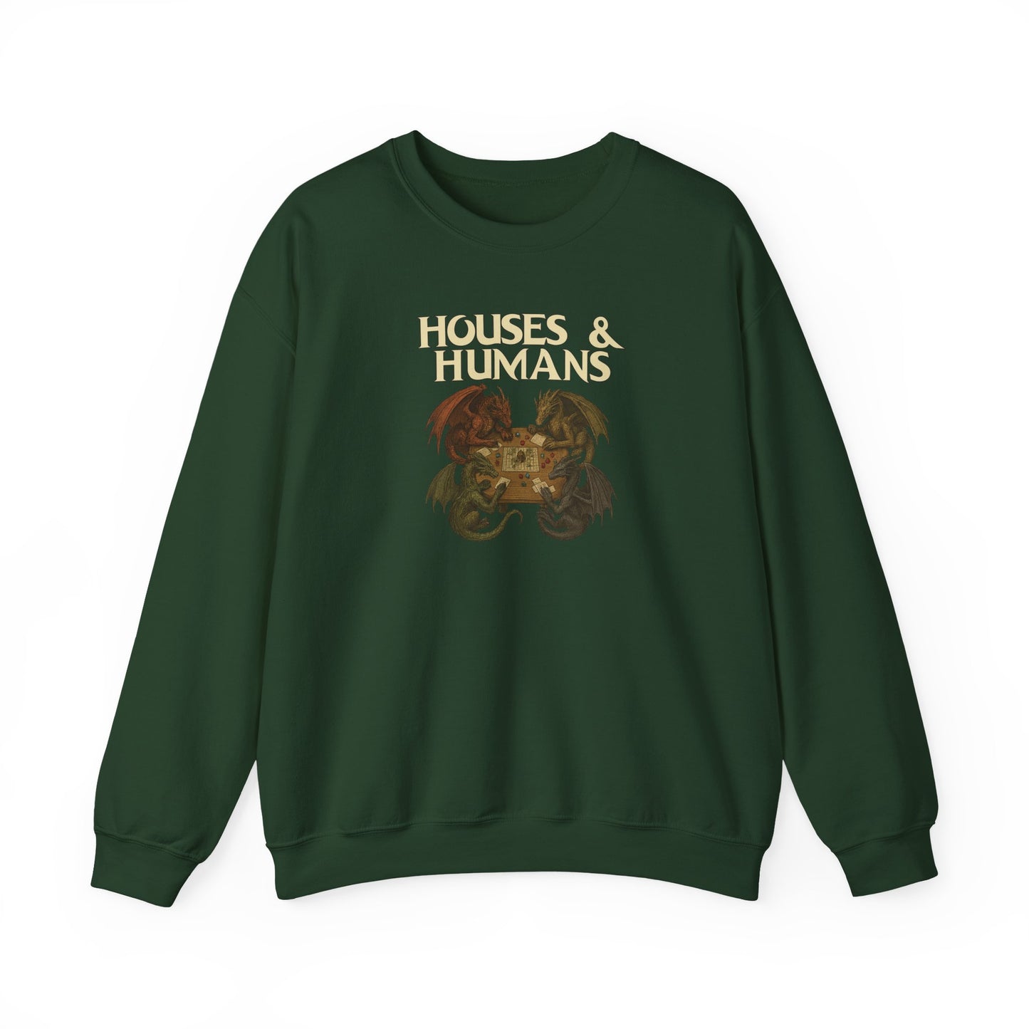Houses & Humans Dragon Crewneck – Unisex Heavy Blend™ Sweatshirt
